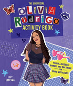 Book cover for Unofficial Olivia Rodrigo Activity Book: Trivia, Quizzes, Games, and Coloring for Fans with Guts