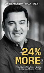Book cover for 24% More: The Advice & Advisor Every Company Owner Needs