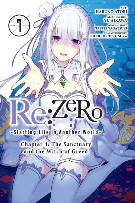 Book cover for RE: Zero -Starting Life in Another World-, Chapter 4: The Sanctuary and the Witch of Greed, Vol. 7 (Manga)