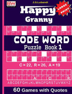 Book cover for Happy Granny (CODE WORD) Puzzle Book