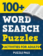 Book cover for 100+ Word Search Puzzles: Activities For Adults