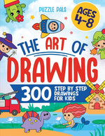 Book cover for How To Draw Anything: 300 Step By Step Drawings For Kids Ages 4 to 8