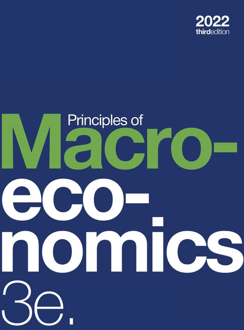 Book cover for Principles of Macroeconomics 3e (hardcover, full color)