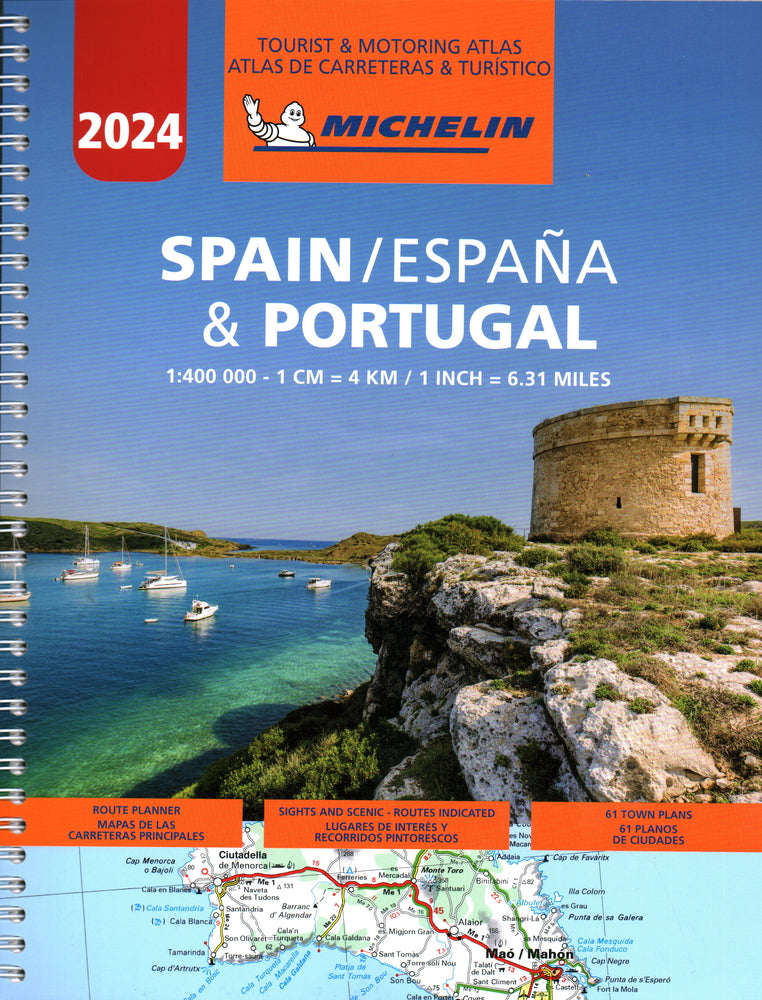 Book cover for Michelin Spain & Portugal Road Atlas 2024