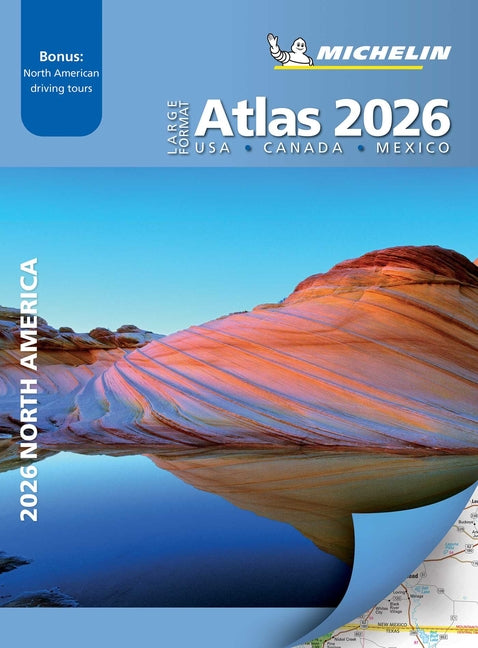 Book cover for Michelin North America Large Format Road Atlas 2026