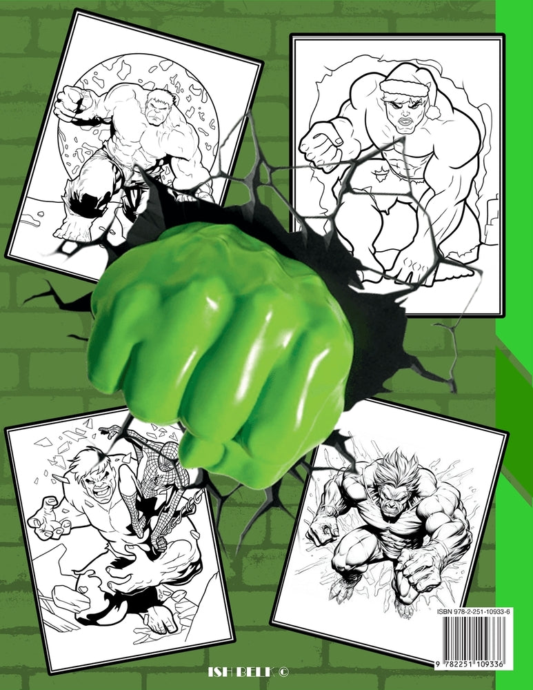 Book cover for Hulk Coloring Book: Amazing Fun Coloring Adventures for Kids, Draw Deluxe Edition