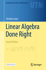 Book cover for Linear Algebra Done Right (Fourth 2024)