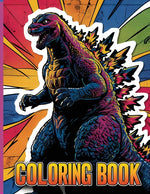 Book cover for Godzilla Coloring Book: Easy and Fun Coloring Pages for Kids Teens AduIts