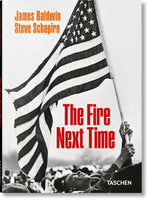 Book cover for James Baldwin. Steve Schapiro. the Fire Next Time
