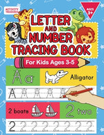 Book cover for Letter And Number Tracing Book For Kids Ages 3-5: A Fun Practice Workbook To Learn The Alphabet And Numbers From 0 To 30 For Preschoolers And Kinderga