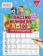 Book cover for Tracing Numbers 1-100 For Kindergarten: Number Practice Workbook To Learn The Numbers From 0 To 100 For Preschoolers & Kindergarten Kids Ages 3-5!