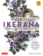 Book cover for Origami Ikebana: Create Lifelike Paper Flower Arrangements (Instructional Videos)