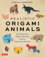 Book cover for Realistic Origami Animals: 32 Amazing Paper Models from a Japanese Master