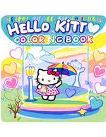 Book cover for Hello kitty Coloring Book: Discover 40+ unique, beautiful coloring pages for kids and fans of all ages
