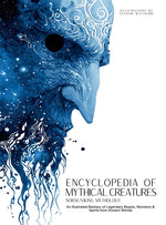 Book cover for Encyclopedia of Mythical Creatures - Norse and Viking Mythology: An Illustrated Bestiary of Legendary Beasts, Monsters & Spirits from Ancient Worlds.