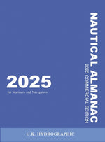 Book cover for 2025 Commercial Nautical Almanac for Mariners and Navigators