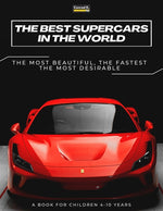Book cover for Best Supercars in the World: a picture book for children about sports cars, the fastest cars in the world, book for boys 4-10 years old