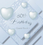 Book cover for 80th Birthday Guest Book: Keepsake Gift for Men and Women Turning 80 - Hardback with Funny Ice Sheet-Frozen Cover Themed Decorations & Supplies,