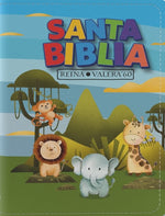 Book cover for Biblia Rvr 1960 Bolsillo Para Niños Animales Vinilo Con Cierre (Bible Rvr 1960 Pocket Size Children Animals Vinyl with Zipper (Spanish Edition)