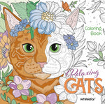 Book cover for Relaxing Cats Coloring Book