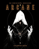 Book cover for Arcane (Coloring Book): 50 Original Designs