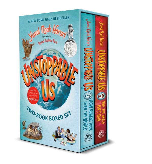 Book cover for Unstoppable Us: The Two-Book Boxed Set: How Humans Took Over the World and Why the World Isn't Fair