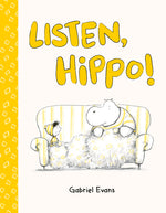 Book cover for Listen, Hippo!