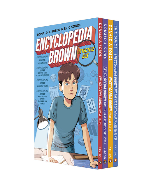 Book cover for Encyclopedia Brown Detective Box Set (4-Book Box Set)