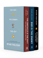 Book cover for Way, the Enemy, and the Key: A Boxed Set of the Obstacle Is the Way, Ego Is the Enemy & Stillness Is the Key