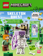 Book cover for Skeleton Quest (Lego Minecraft): A Seek & Find Sticker Activity Book