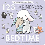 Book cover for 123s of Kindness at Bedtime: A Touch & Feel Board Book