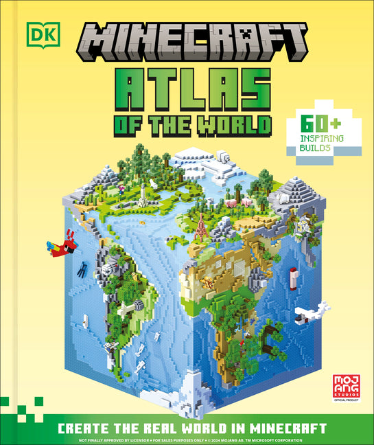 Book cover for Minecraft Atlas of the World: Create the Real World in Minecraft with 60+ Inspiring Builds