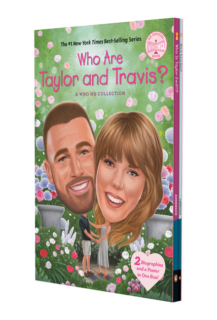 Book cover for Who Are Taylor and Travis?: A Who HQ Collection: Two Biographies and a Poster in One Box!