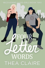 Book cover for Four Letter Words: A Scottish Single Dad Black Cat Romance