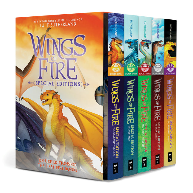 Book cover for Wings of Fire #1-5 Special Edition Box Set