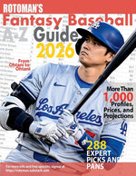 Book cover for Rotoman's Fantasy Baseball Guide A-Z 2026