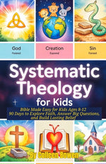 Book cover for Systematic Theology For Kids: Bible Made Easy for Kids Ages 8-12, 90 Days to Explore Faith, Answer Big Questions, and Build Lasting Belief
