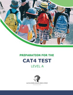 Book cover for CAT4 Test Preparation - Level A (Ages 7-10) - Full Test Practice