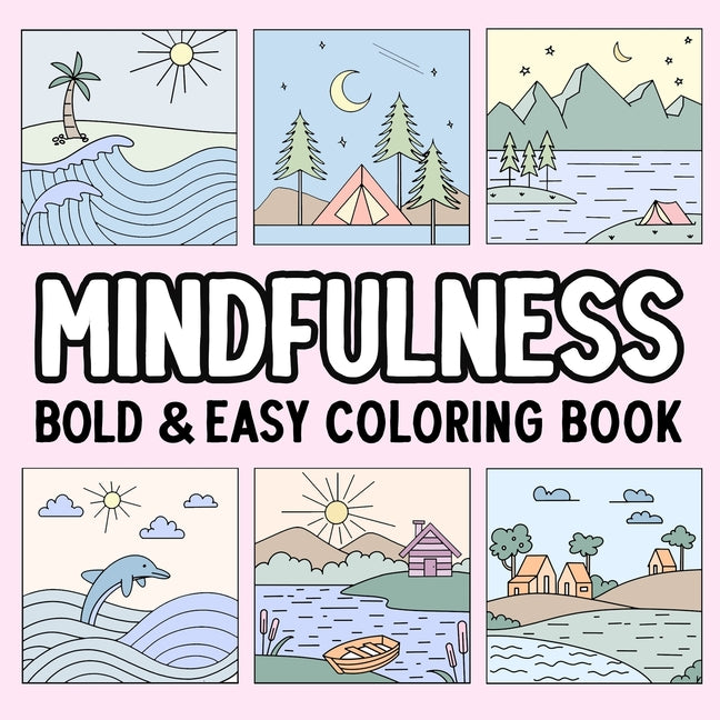 Book cover for Mindfulness Bold and Easy Coloring Book