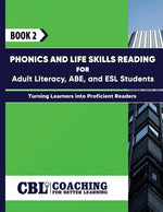 Book cover for Book 2: Phonics and Life Skills Reading for Adult Literacy, ABE, and ESL Students