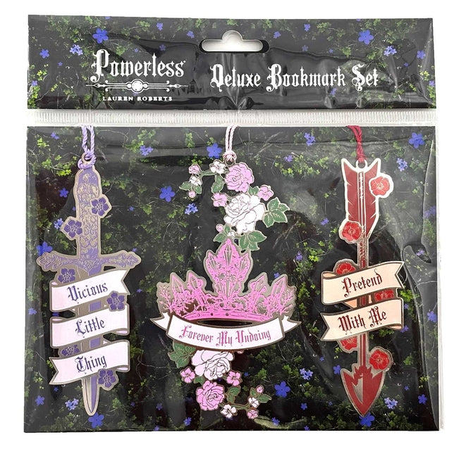 Book cover for Lauren Roberts: Powerless Trilogy Deluxe Bookmark Set (Set of 3) (Not for Online)