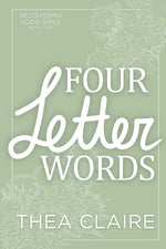 Book cover for Four Letter Words: A Scottish Single Dad Black Cat Romance