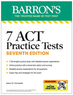 Book cover for 7 ACT Practice Tests, Seventh Edition + Online Practice (2026)