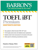 Book cover for Toefl, IBT Premium, Nineteenth Edition: Prep Book with 10 Practice Tests + Comprehensive Review + Online Audio (2026)