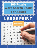 Book cover for 100 Puzzle Word Search Books For Adults Large Print: Easy To Read Large Print Puzzle Books