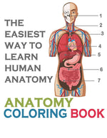 Book cover for Easiest Way To Learn Human Anatomy: Anatomy Coloring Book: an Entertaining and Instructive Guide to the Human Body - A Coloring, Activity & Medical Bo