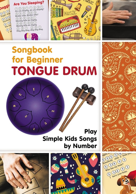 Book cover for Tongue Drum Songbook for Beginner: Play Simple Kids Songs by Number