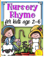 Book cover for Nursery Rhymes for kids age 2-6: Perfect Interactive and Educational Gift for Baby, Toddler 1-3 and 2-4 Year Old Girl and Boy