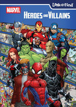 Book cover for Marvel Heroes and Villains: Look and Find