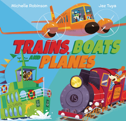 Book cover for Trains, Boats, and Planes